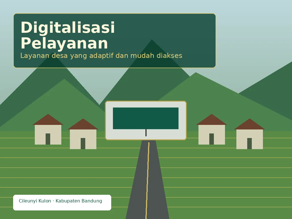 Ilustrasi Pasar rakyat & perdagangan Desa Cileunyi Kulon