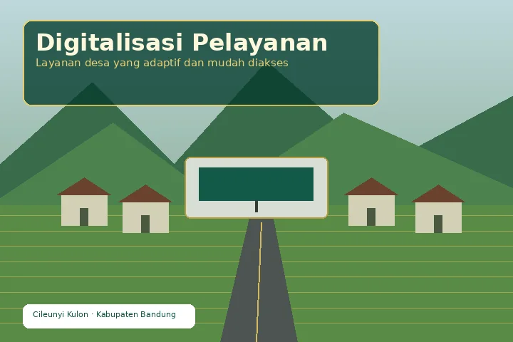 Ilustrasi Digitalisasi Layanan Desa Cileunyi Kulon