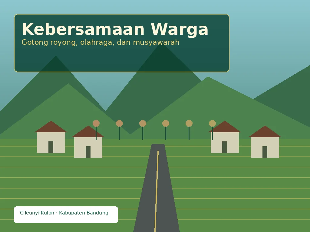 Ilustrasi Kesehatan & layanan dasar Desa Cileunyi Kulon