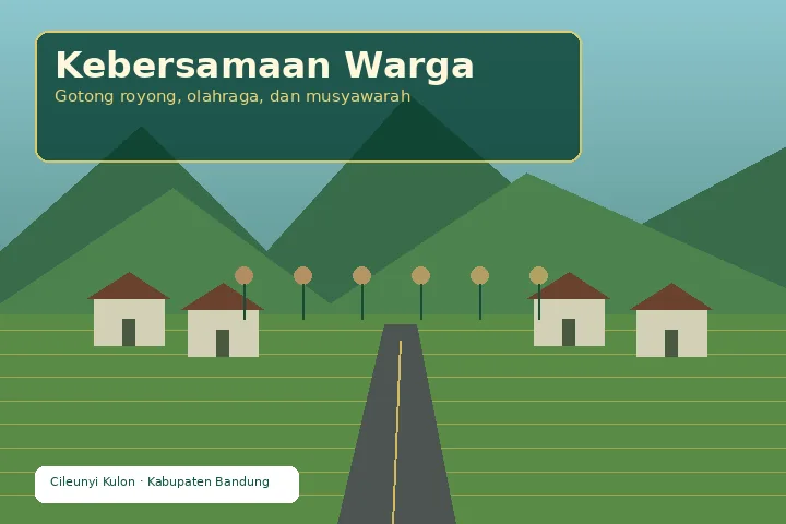 Ilustrasi Kebersamaan Warga Cileunyi Kulon
